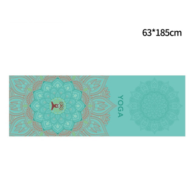 Hot Yoga Mat Towel. Non Slip Mat Cover Towel- The India Collection. WickedYo.